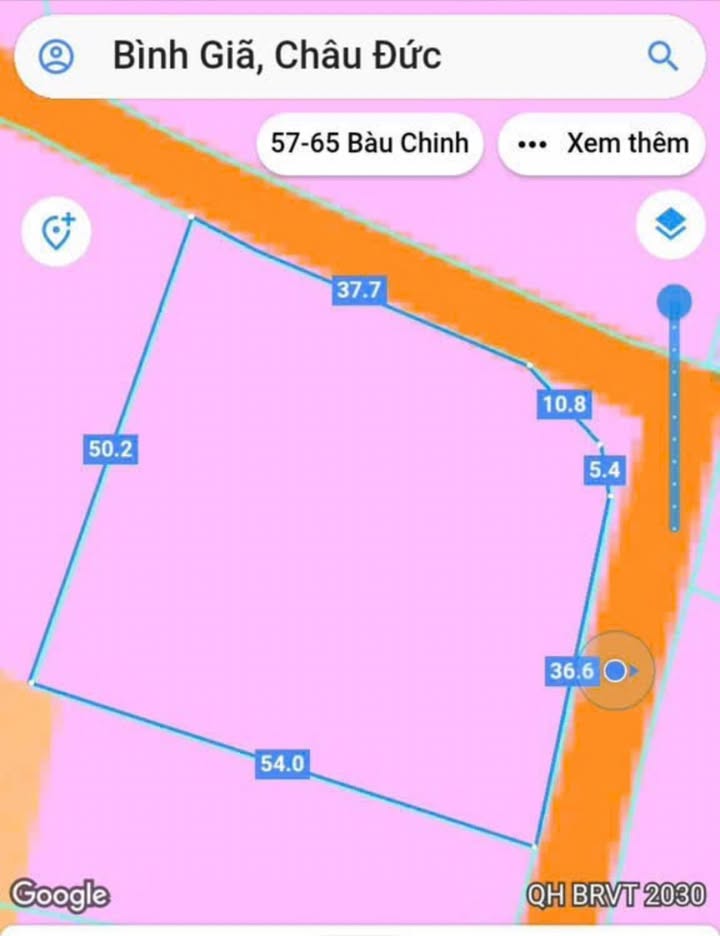 Đất nền Bình Giã, Châu Đức 2400m² giá 4 tỷ - Lô góc 2 mặt tiền thông thoáng!