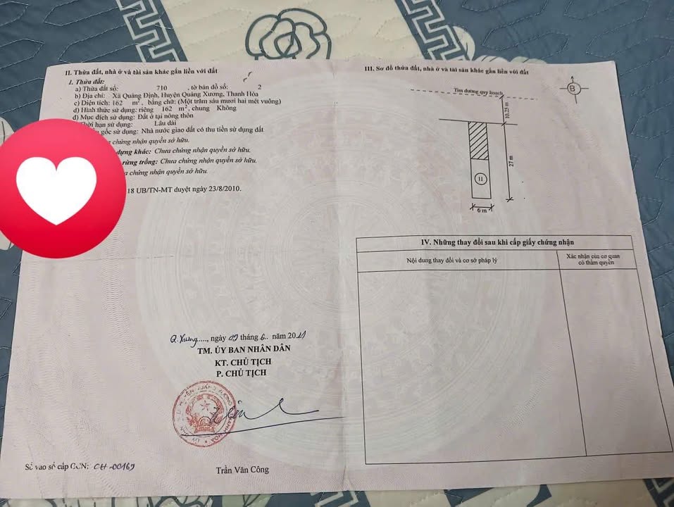 Đất nền Quảng Định 162m² giá 1.6 tỷ - Cơ hội đầu tư tuyệt vời!