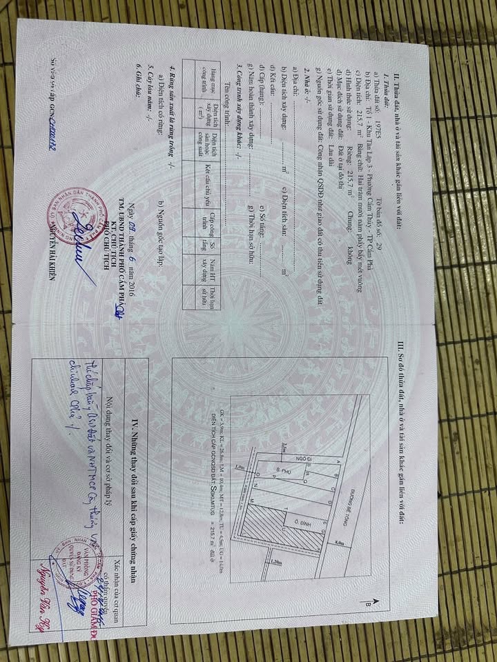 Nhà cấp 4 Cẩm Thủy, Quảng Ninh 215m² giá 6.147 tỷ - Kinh doanh thuận lợi!