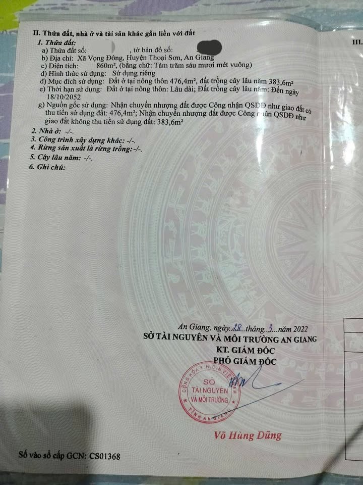 Nhà trọ mặt tiền lộ 943 Thoại Sơn 860m² - Kinh doanh ổn định ngay cầu Ba Thê