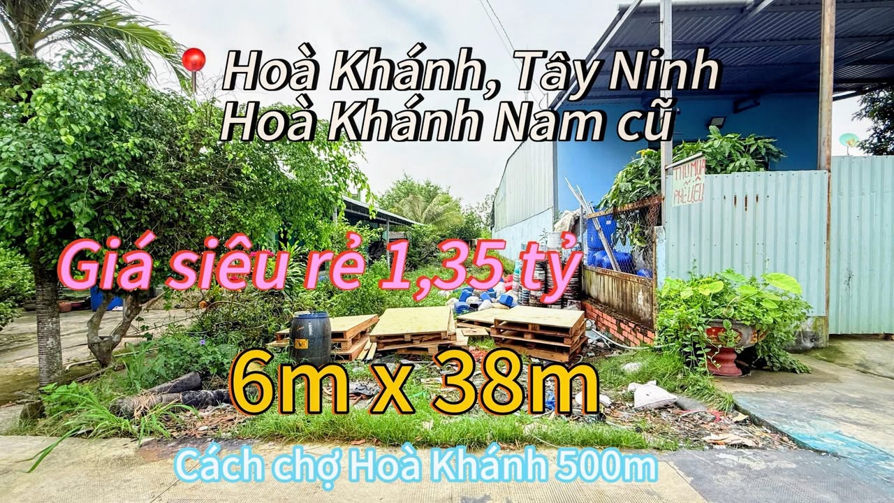 Đất thổ cư Hòa Khánh 228m² giá 1.35 tỷ - Đầu tư sinh lời tuyệt vời!