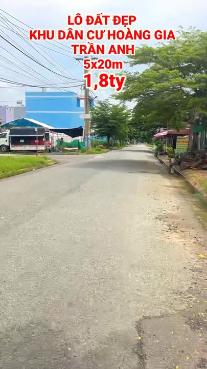 Đất nền Khu dân cư Trần Anh Hoàng Gia, Long An 100m² giá 1.8 tỷ - Sổ hồng riêng, vị trí đắc địa!