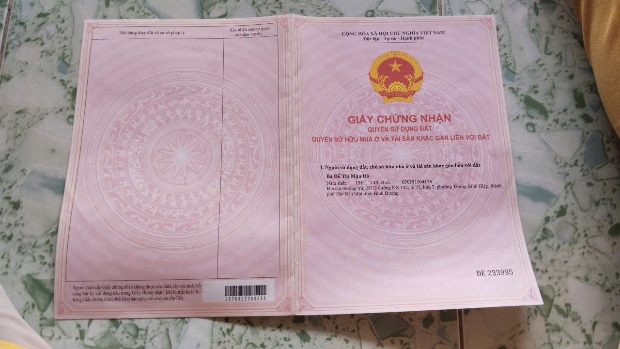 Đất nền 123m² Phường Hiệp An, Thủ Dầu Một - Giá chỉ 1.84 tỷ, cơ hội đầu tư tuyệt vời!