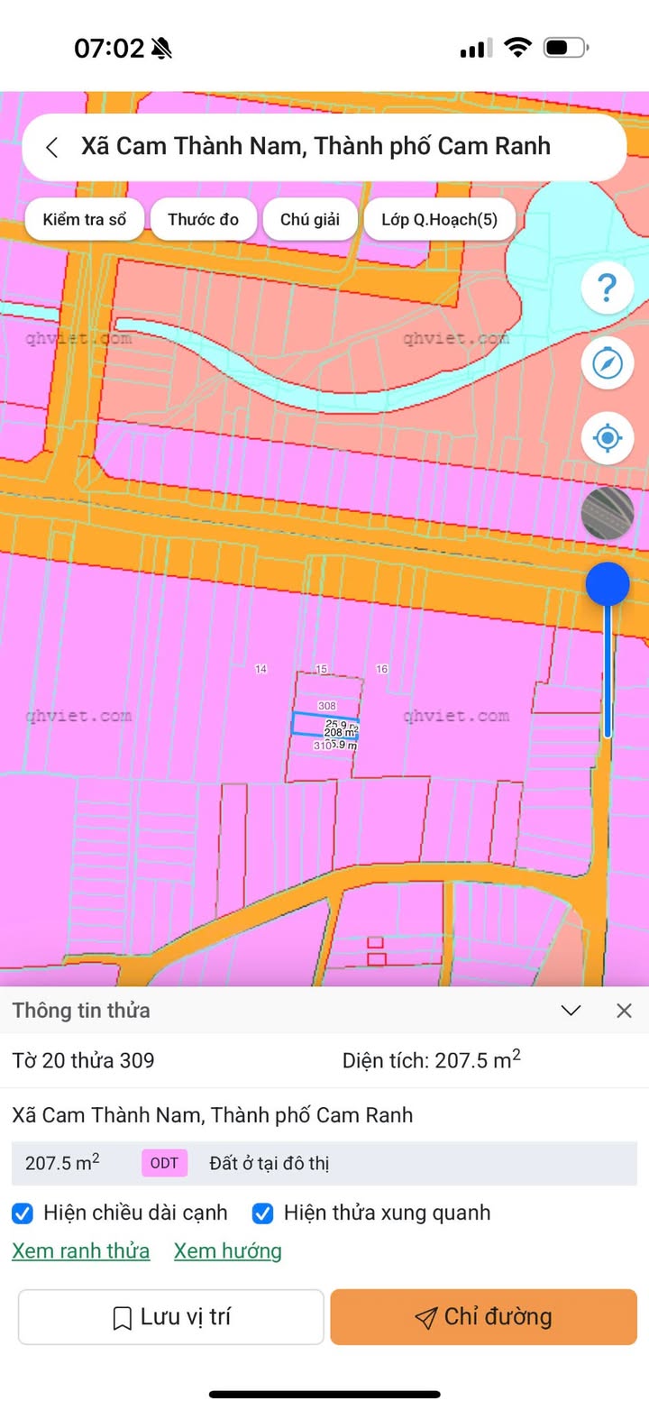Đất nền Bắc Cam Ranh 207m² giá 1.4 tỷ - Khu dân cư đông đúc, gần trường học!