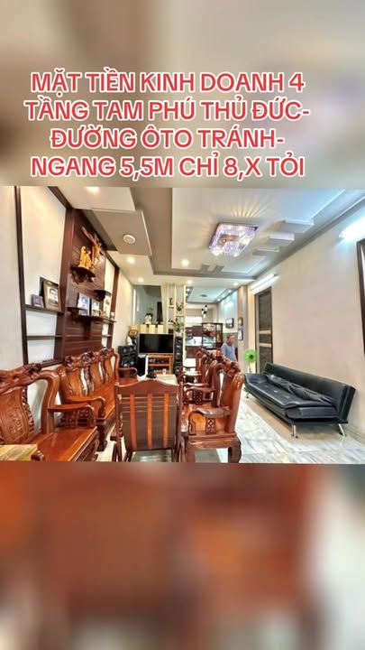 Mặt tiền kinh doanh 4 tầng Tam Phú Thủ Đức 78m² giá 8 tỷ - Đầu tư sinh lời ngay!