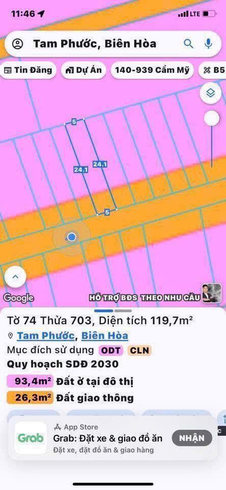 Đất nền Tam Phước 120m² giá 1.5 tỷ - Mặt tiền kinh doanh sầm uất!