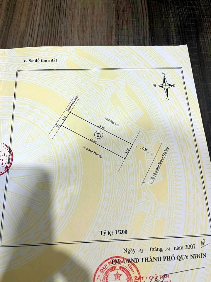 Nhà mặt tiền Hoàng Văn Thụ, Quy Nhơn 41.4m² giá 4.45 tỷ - Vị trí đắc địa cho kinh doanh!