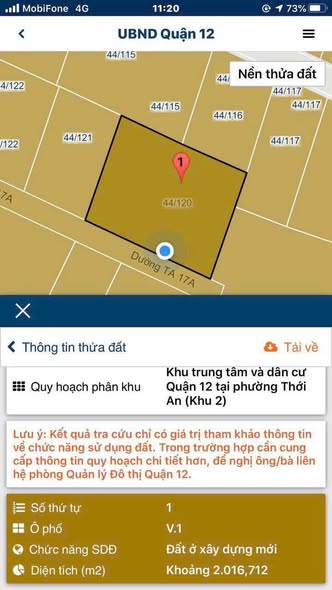 Đất mặt tiền 1.993m² thổ cư đường TA17A, Q.12 chỉ 85 tỷ - Cơ hội đầu tư hiếm có!