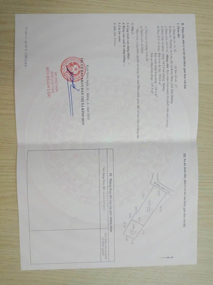 Đất nền chính chủ Phường An Lưu, Kinh Môn 443.9m² giá chỉ 3 tỷ - Pháp lý rõ ràng!