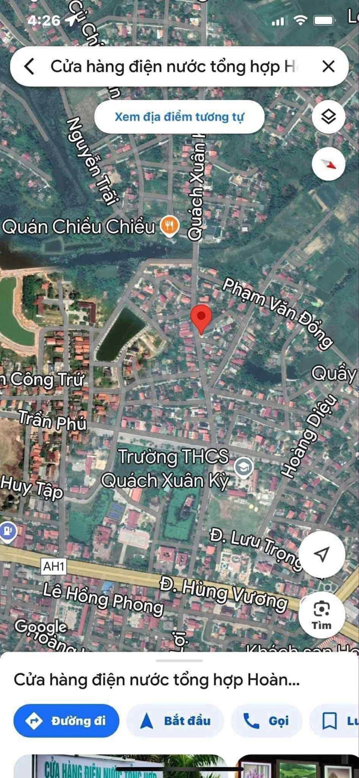 Bán đất mặt tiền đường Quách Xuân Kỳ, Thị trấn Hoàn Lão 182m² - Đầu tư sinh lời ngay!