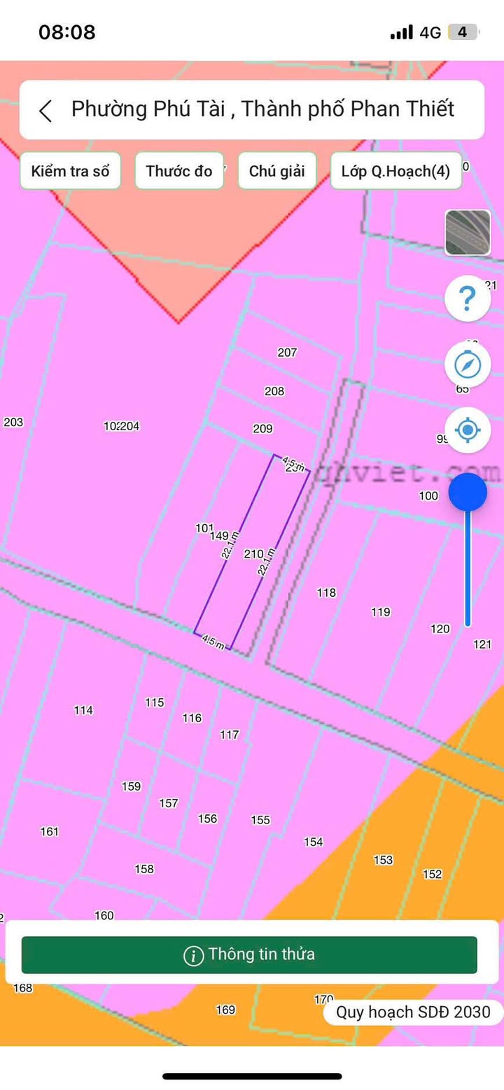 Đất 2 mặt tiền KDC Phú Tài, Phú Trinh 130m² giá 1.779 tỷ - Vị trí trung tâm thuận lợi!