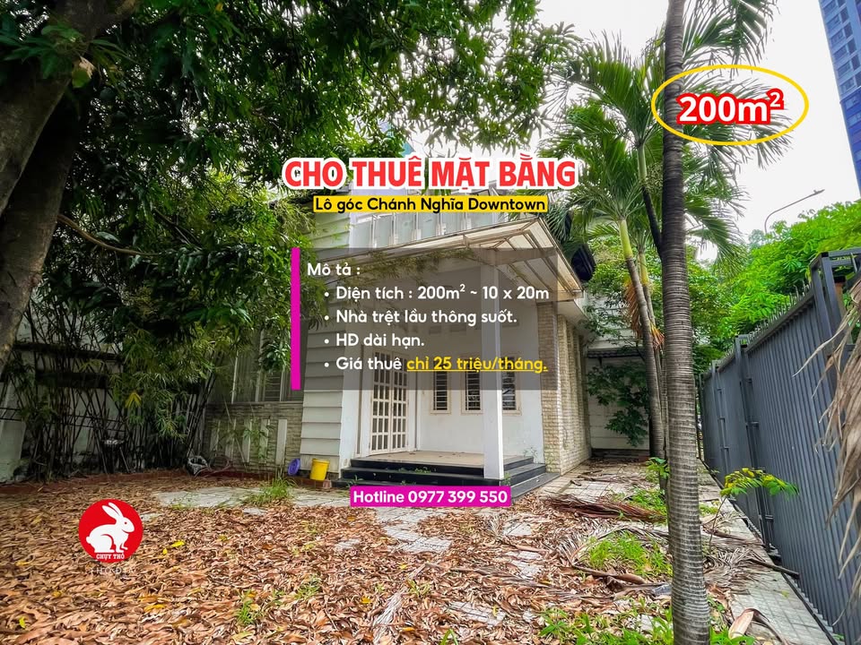 Shophouse cho thuê góc Chánh Nghĩa 200m² giá 25 triệu - Vị trí đắc địa trung tâm