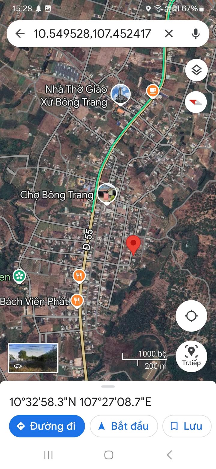 Đất nền Bông Trang, Xuyên Mộc 1000m² giá 2 tỷ - Mặt tiền đường nhựa rộng rãi!