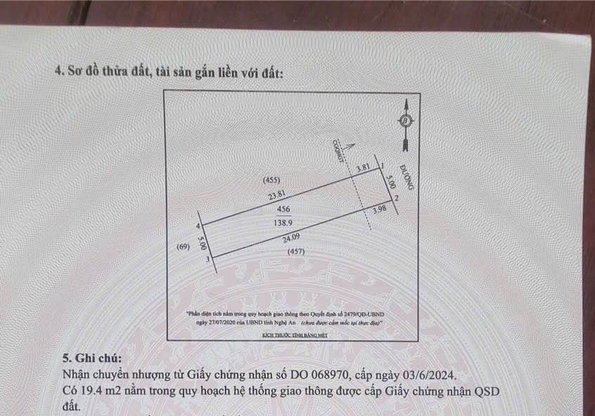 Đất Nền Nghi Liên Vinh 138,9m² giá 3 tỷ - Vị trí đắc địa gần sân bay!