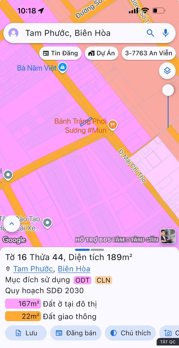 Đất nền mặt tiền Mai Chí Thọ, Biên Hòa 190m² giá 1.7 tỷ - Cơ hội đầu tư lý tưởng!