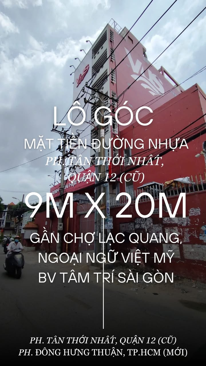 Đất lô góc 2 mặt tiền Tân Thới Nhất, quận 12 - Giá 17.5 tỷ, vị trí đắc địa cho kinh doanh!