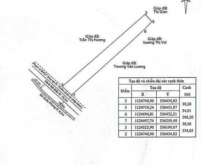 Đất nền mặt tiền đê bao Quốc Phòng, xã Lình Huỳnh, 25.215,7m² giá 8,825 tỷ - Cơ hội đầu tư hấp dẫn!