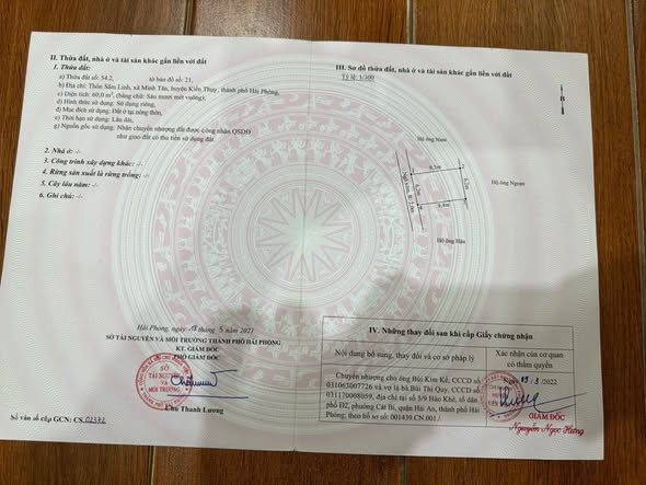 Đất nền Minh Tân, Kiến Thụy 60m² giá chỉ 700 triệu - Sổ đỏ chính chủ!