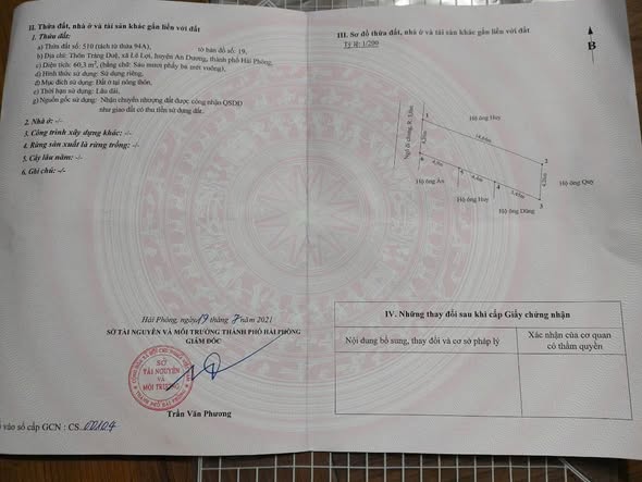 Đất thổ cư 60m² đường Tràng Duệ, An Dương chỉ 700 triệu - Cơ hội đầu tư vàng!