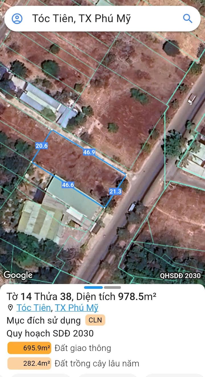 Đất nền mặt tiền đường Hội Bài - Châu Pha 1034m² giá 4 tỷ - Đầu tư sinh lời cực tốt!