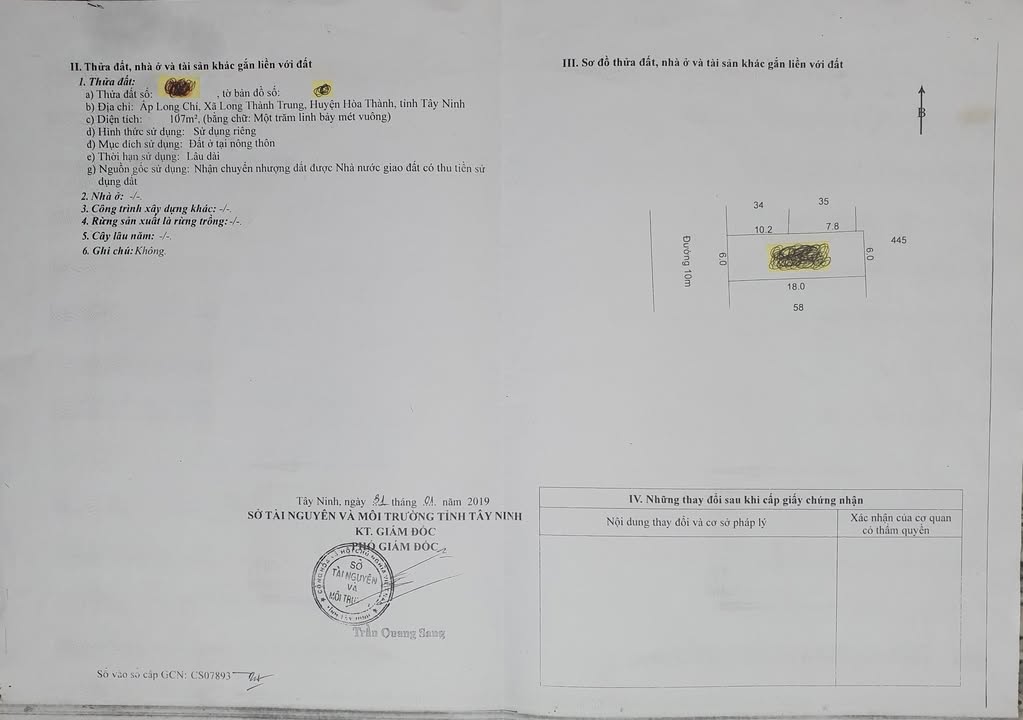 Đất nền Hòa Thành 108m² giá 1 tỷ - Đầu tư sinh lời ngay!