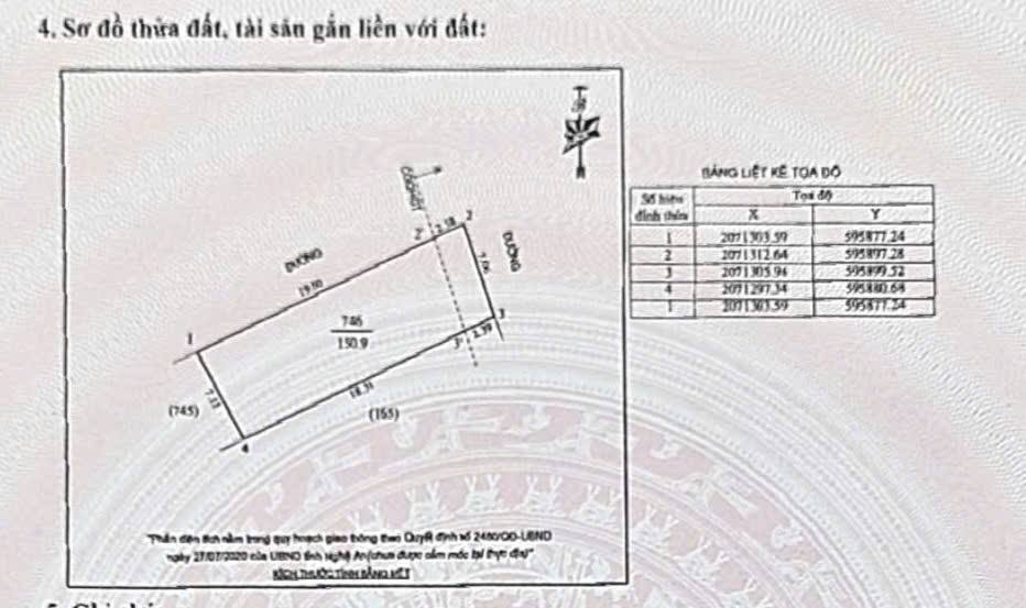 Đất vàng mặt đường Xuân Liễu, Vinh 151m² chỉ 4 tỷ - Đầu tư sinh lời ngay!