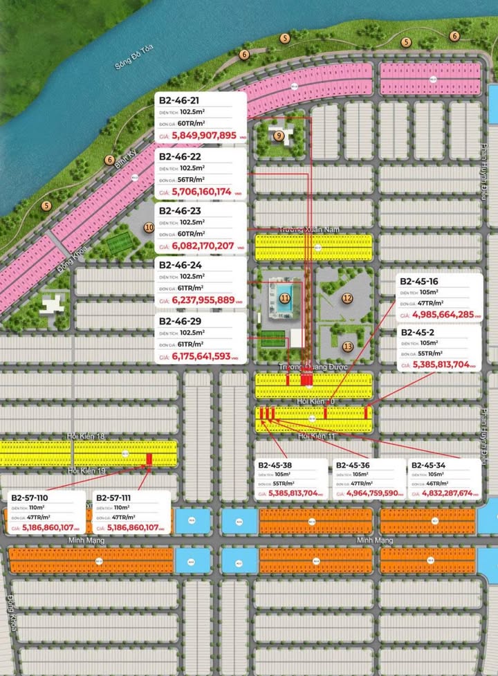 Lô đất nền 110m² tại KĐT Nam Hòa Xuân, Đà Nẵng - Cơ hội đầu tư lý tưởng!
