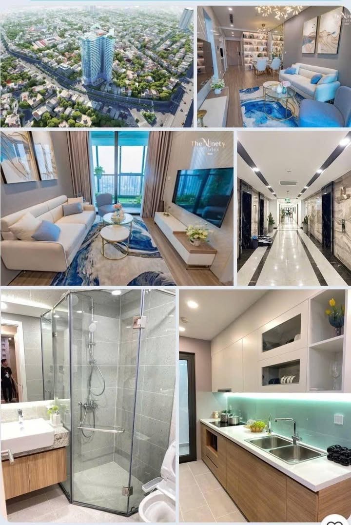 Căn hộ 2 phòng ngủ The Ninety Complex Đống Đa 50m² giá 19 triệu - Full nội thất cao cấp!