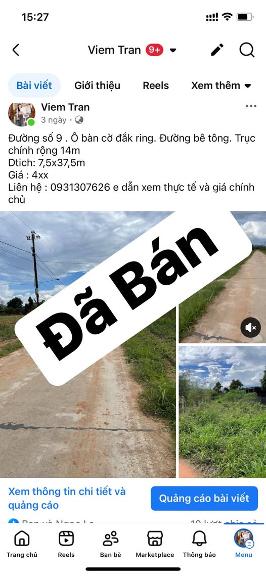 Đất nền Đắk Ring 294m² giá chỉ 300 triệu - Cơ hội đầu tư tuyệt vời!