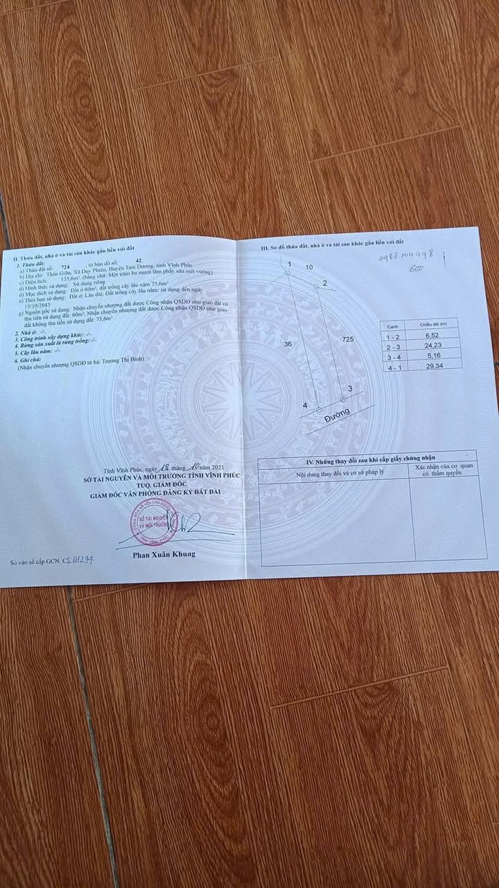 Đất thổ cư Duy Phiên 135m² giá 800 triệu - Đầu tư sinh lời hấp dẫn!