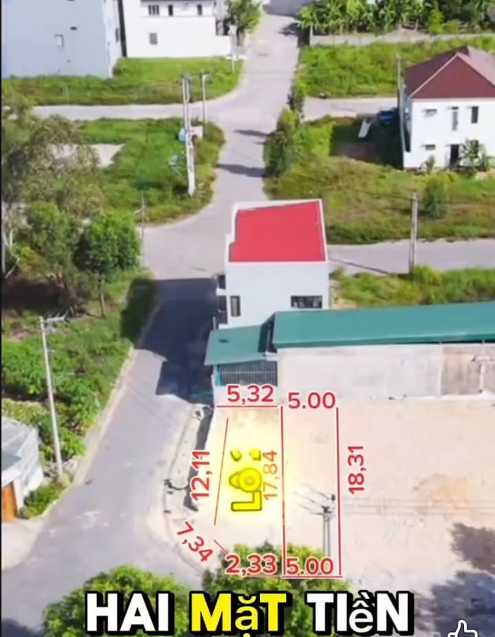 Đất nền 2 mặt tiền Ngõ 208 Phan Đình Phùng 94m² giá 1.48 tỷ - Cơ hội đầu tư tuyệt vời!