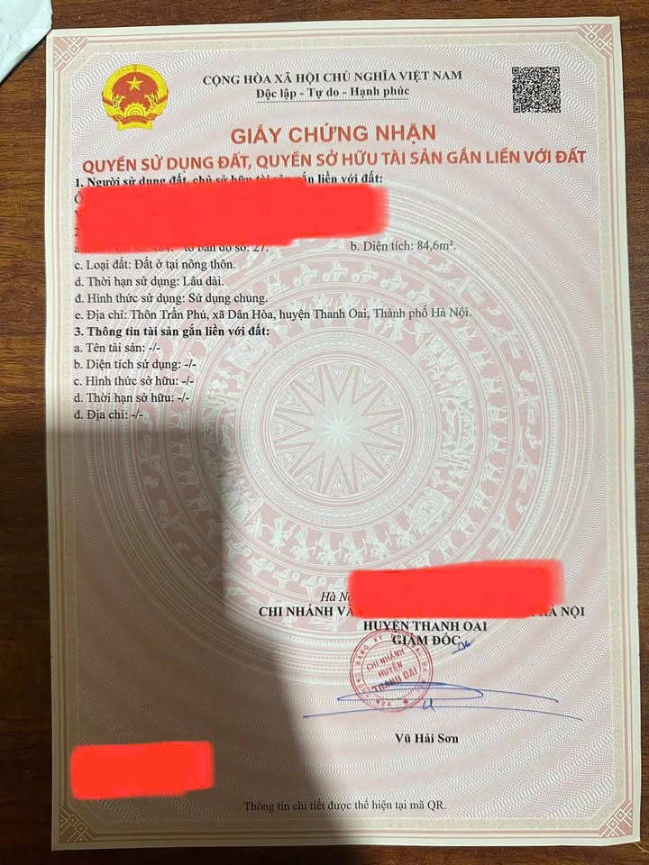 Đất nền thôn Trần Phú, Dân Hòa 84m² giá 2.52 tỷ - Đầu tư sinh lời cao!