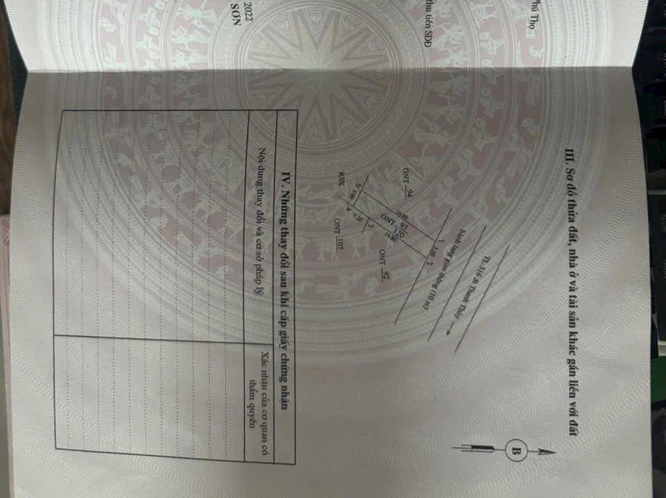 Đất thổ cư chính chủ tại Thạch Khoán 120m² giá chỉ 1 tỷ - Đầu tư sinh lời ngay!