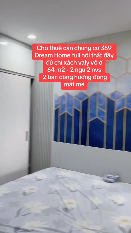 Căn hộ 389 Dremhome Vinh 64m² giá 7.5 triệu - Full nội thất sang trọng!