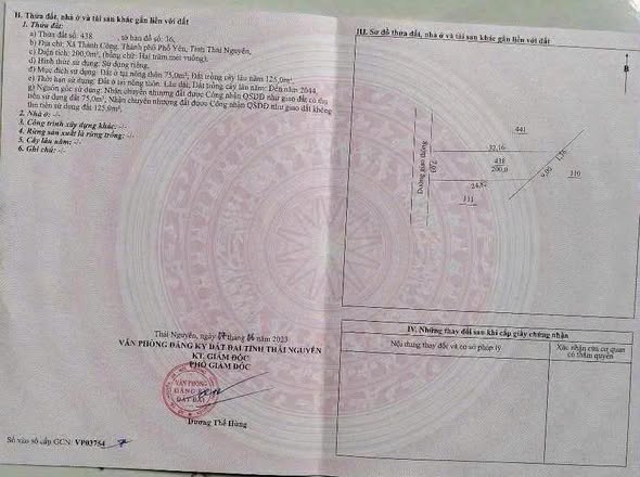 Đất ở xã Thành Công, Phổ Yên 200m² giá 300 triệu - Cơ hội đầu tư tuyệt vời!