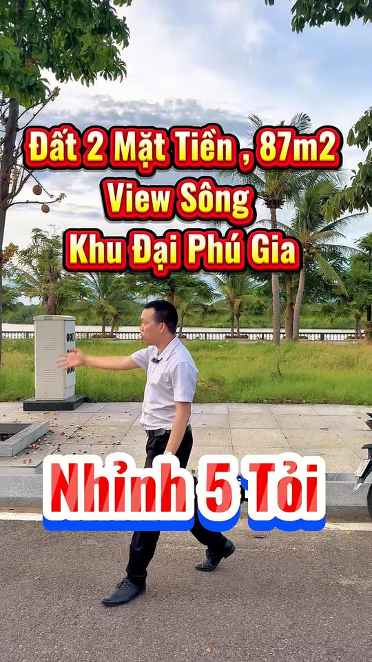 Đất 2 Mặt Tiền Đại Phú Gia, P. Nhơn Bình, 87m² giá 5 tỷ - Đầu tư sinh lời!