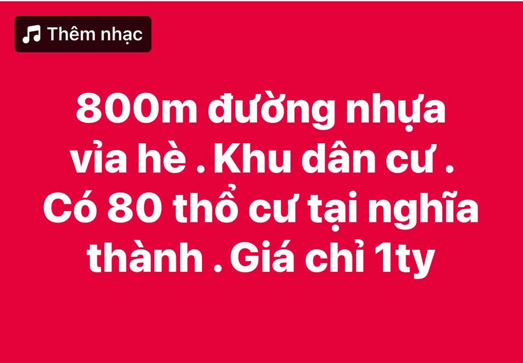 Đất thổ cư Nghĩa Thành, Châu Đức 800m² giá 1 tỷ - Sổ hồng chính chủ!