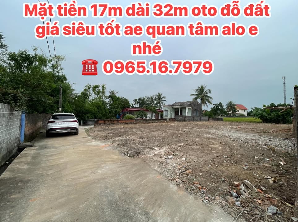 Đất nền chính chủ Quyết Tiến, Tiên Lãng 544m² giá 185.6 triệu - Mặt tiền rộng 17m!