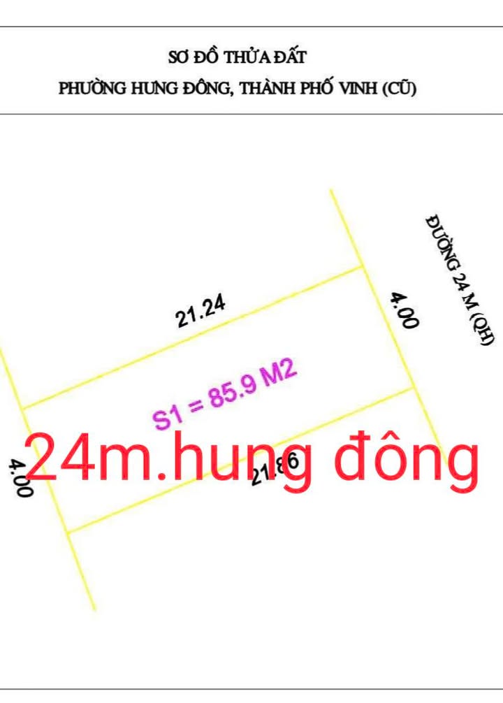 Đất nền Hưng Đông Vinh 86m² - Mặt tiền 4m, Kinh doanh tốt!