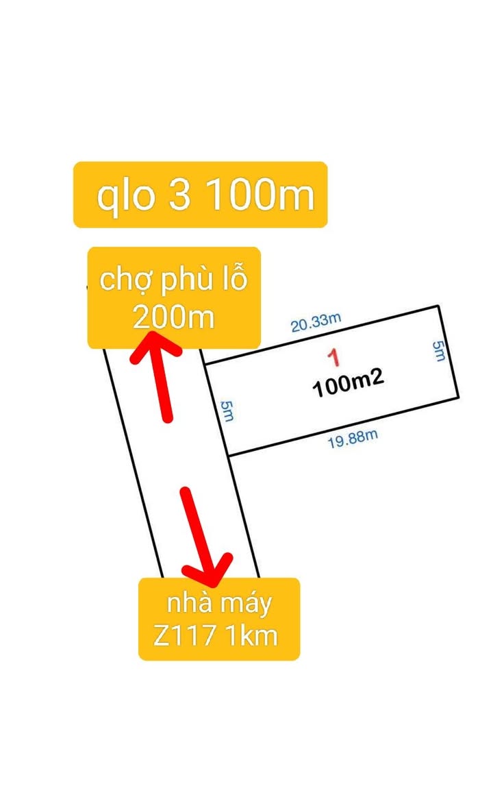 Đất kinh doanh Phù Lỗ 101m² giá thỏa thuận - Vị trí đắc địa, ô tô tránh