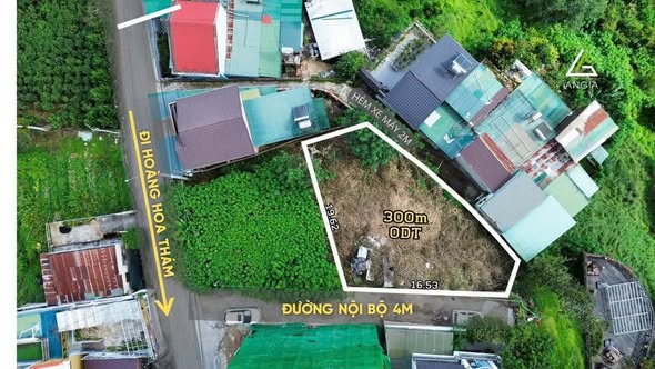 Đất nền biệt thự Hoàng Hoa Thám Đà Lạt 300m² giá 9 tỷ - Địa thế tuyệt đẹp!