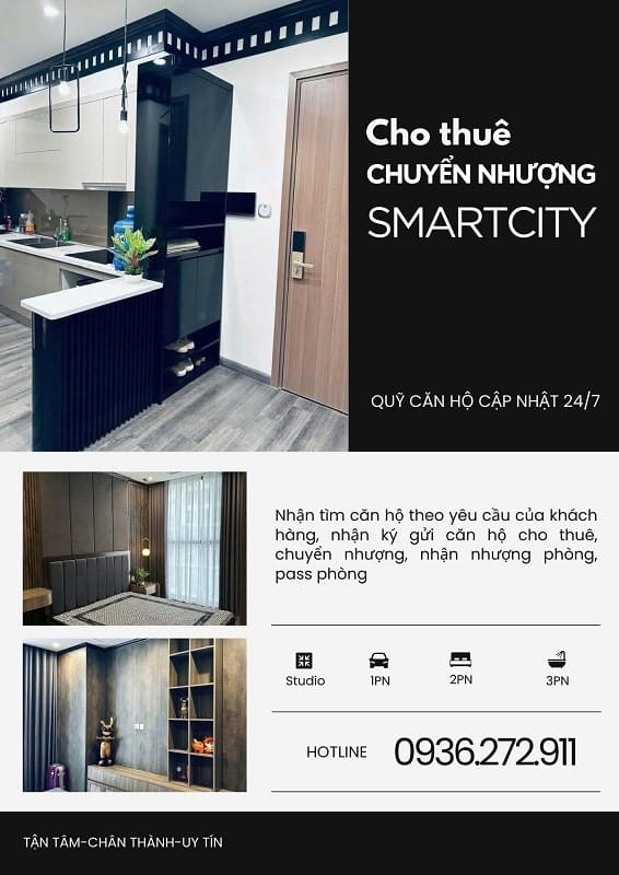Căn hộ cho thuê tại Vinhomes Smart City 28m² - 95m² giá từ 6 triệu/tháng - Đừng bỏ lỡ!