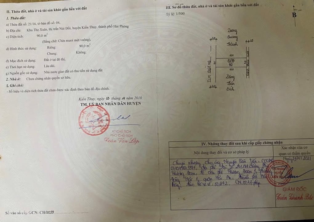 Đất nền Cẩm Xuân - Thị Trấn Núi Đối 90m² giá 2 tỷ - Kinh doanh sầm uất!