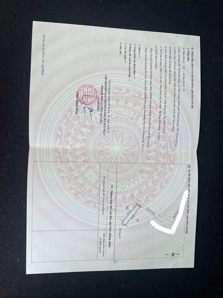 Đất nền chính chủ Thái Long, Tuyên Quang 165m² giá 650 triệu - Đầu tư sinh lời tuyệt vời!