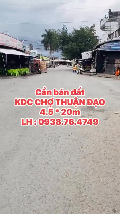 Đất nền 90m² đường Số 9 - KDC Chợ Thuận Đạo, giá 2.45 tỷ - Tiềm năng kinh doanh lớn!