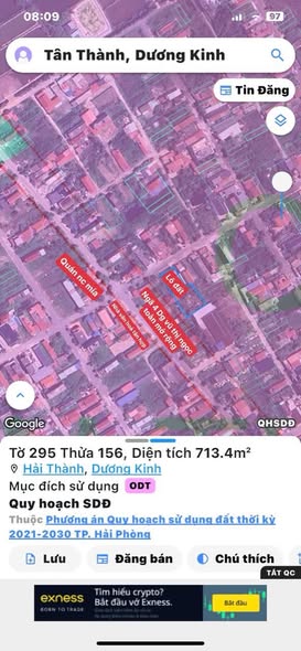 Lô đất mặt đường Tân Hợp - Tân Thành, Dương Kinh 93,5m² giá 2,5 tỷ - Tiềm năng sinh lời cao!