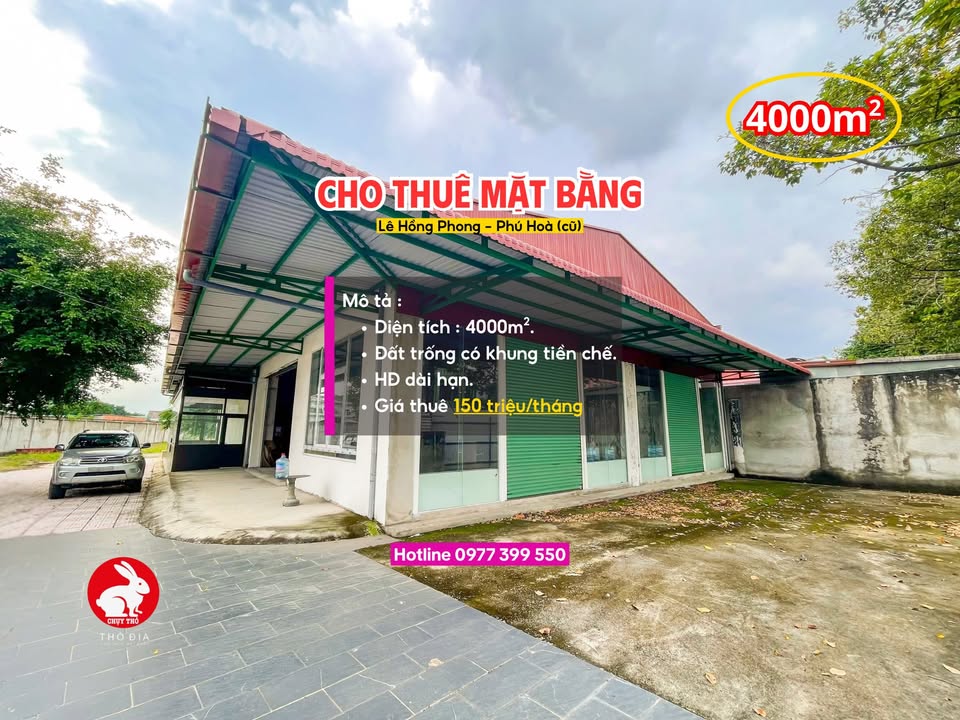 Cho thuê mặt bằng Phú Lợi Thủ Dầu Một 4000m² - Vị trí đắc địa ngay chợ!