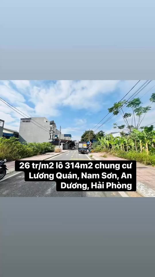 Bán lô đất biệt thự khu chung cư Lương Quán - Nam Sơn - An Dương 341m² giá 8.866 tỷ - Phong thủy tốt, vị trí đắc địa!
