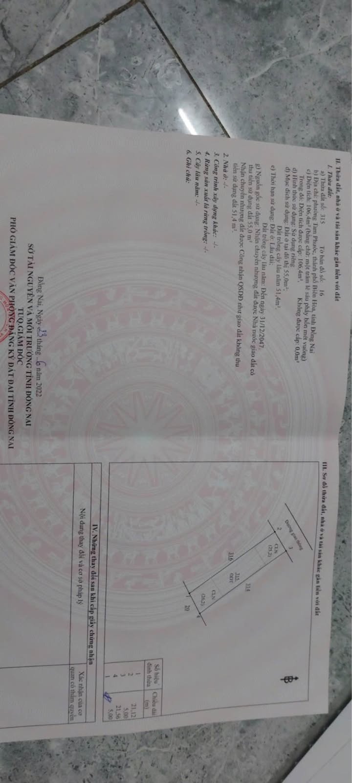 Đất nền Tam Phước 107m² giá 900 triệu - Đường nhựa 8m thuận tiện!