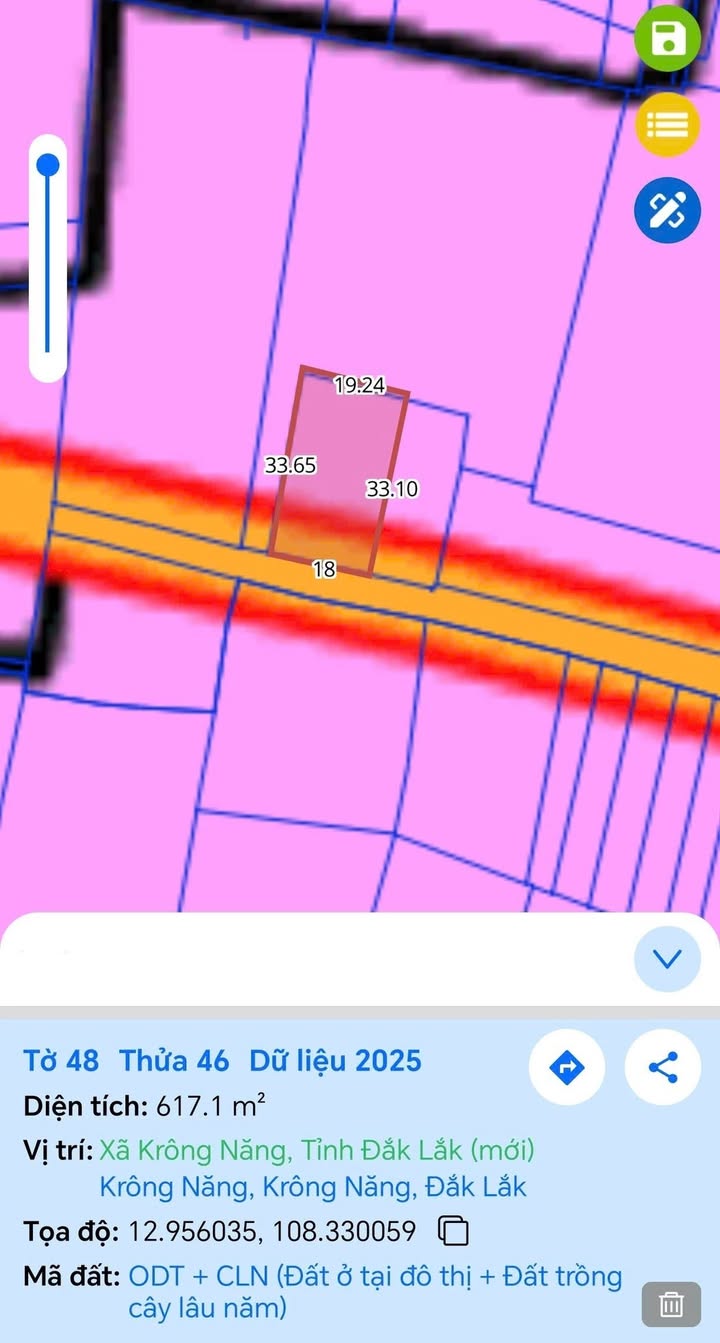 Đất nền xã Krông Năng 540m² giá 5.67 tỷ - Vị trí trung tâm thuận tiện!